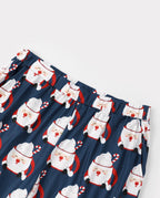 Matching Family Christmas Pajamas Mug & Santa Print Multicolor