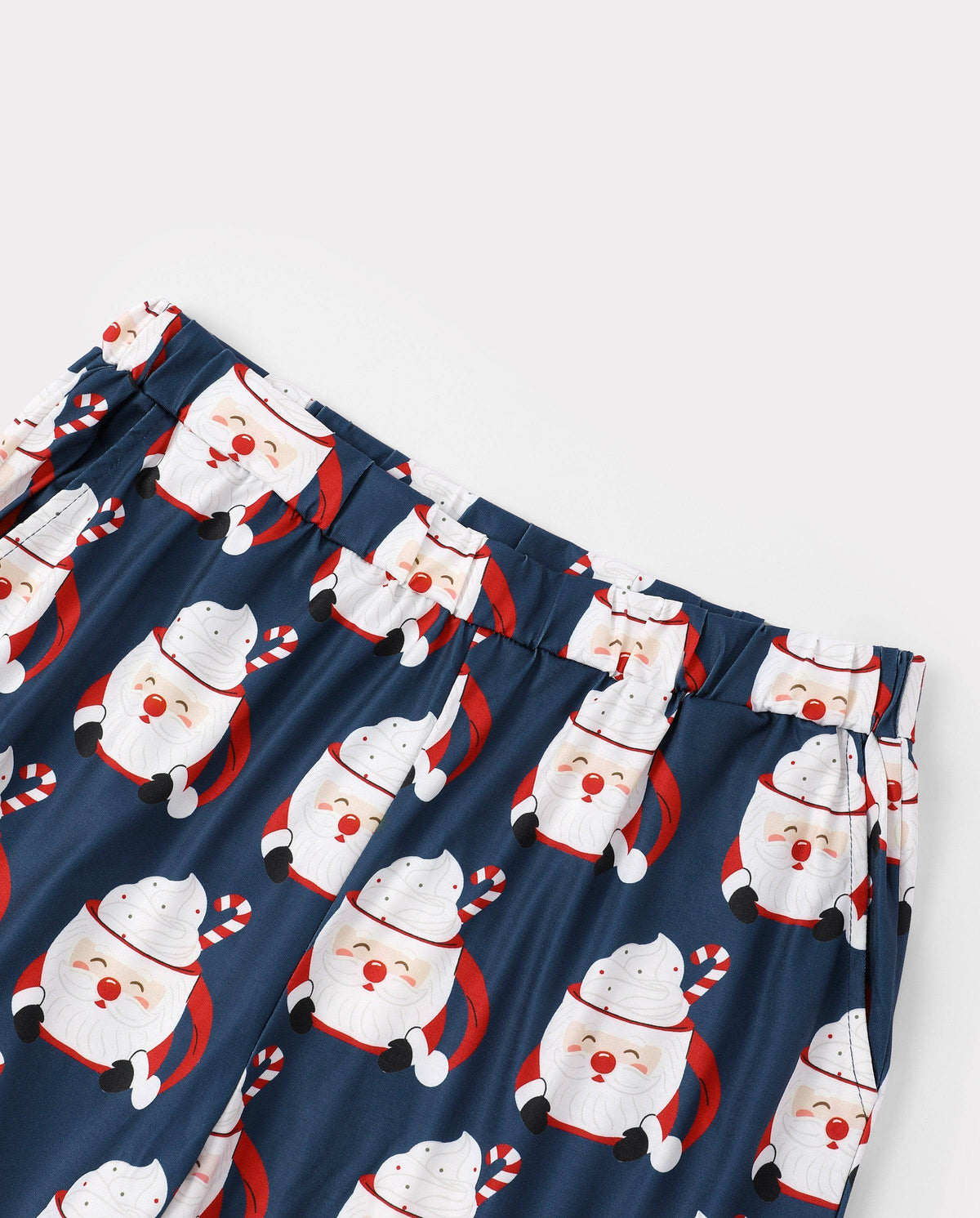 Matching Family Christmas Pajamas Mug & Santa Print Multicolor