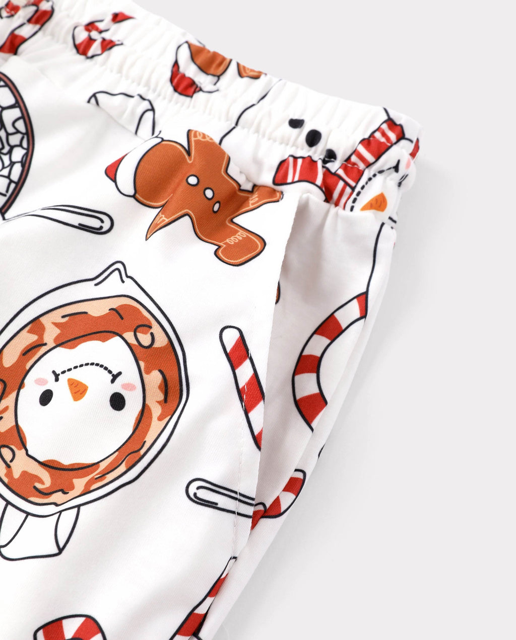 Matching Family Christmas Pajamas Mug & Snowman Print Khaki