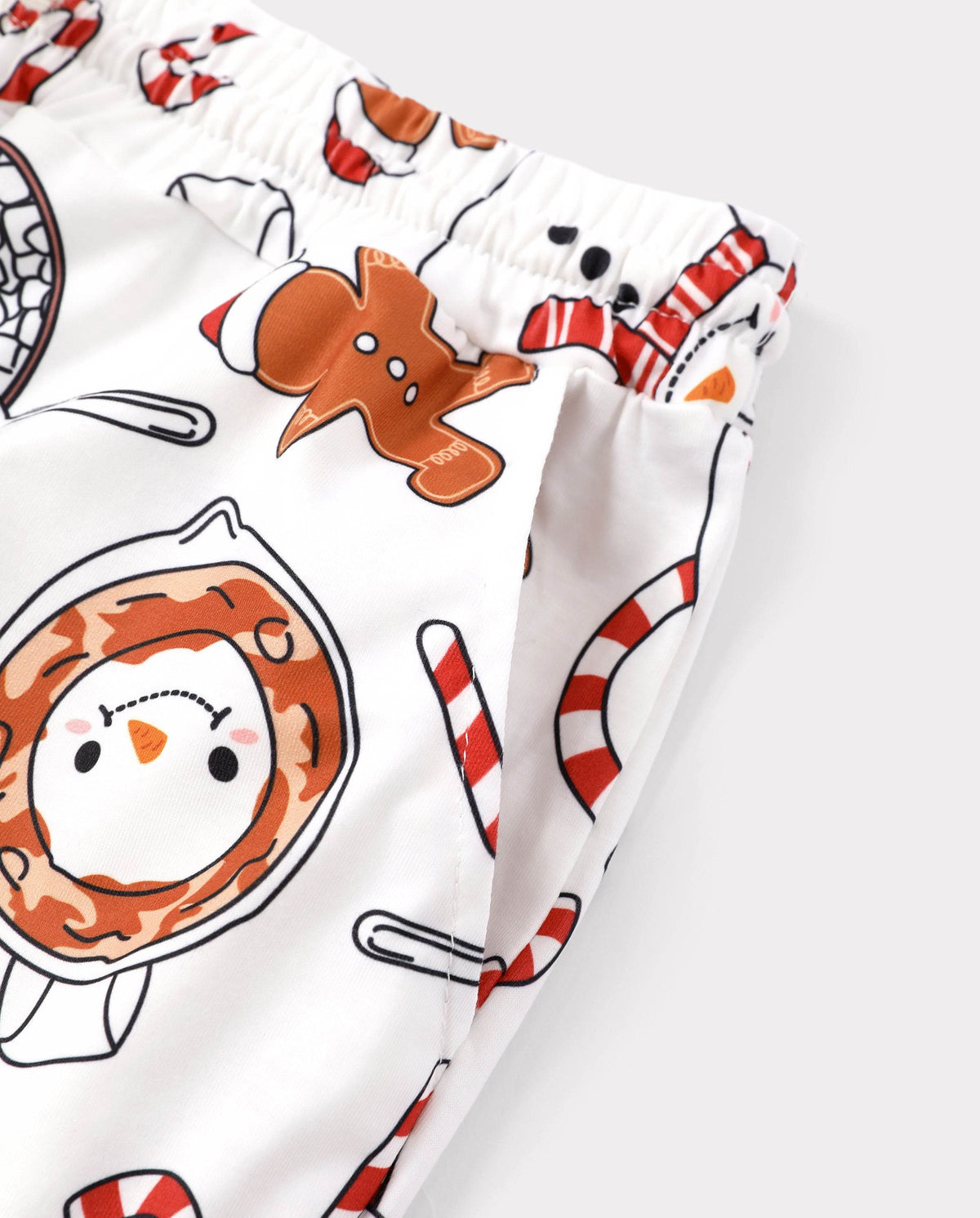 Matching Family Christmas Pajamas Mug & Snowman Print Khaki