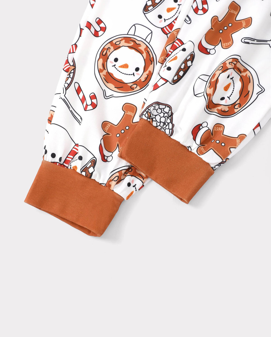 Matching Family Christmas Pajamas Mug & Snowman Print Khaki