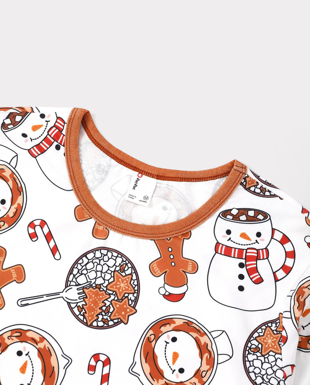 Matching Family Christmas Pajamas Mug & Snowman Print Khaki