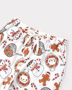 Matching Family Christmas Pajamas Mug & Snowman Print Khaki