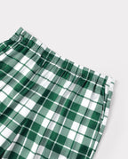 Family Matching Christmas Pajamas Bow & Plaid Print Satin Multicolor