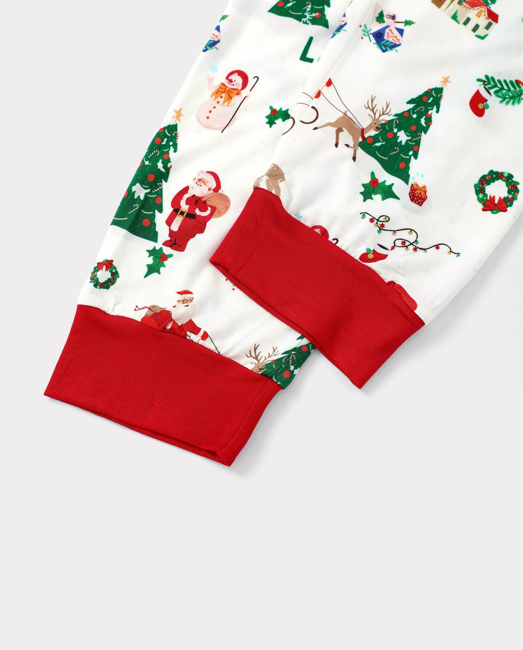 Family Matching Christmas Pajamas Collared Bamboo Xmas Tree Print