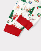 Family Matching Christmas Pajamas Collared Bamboo Xmas Tree Print