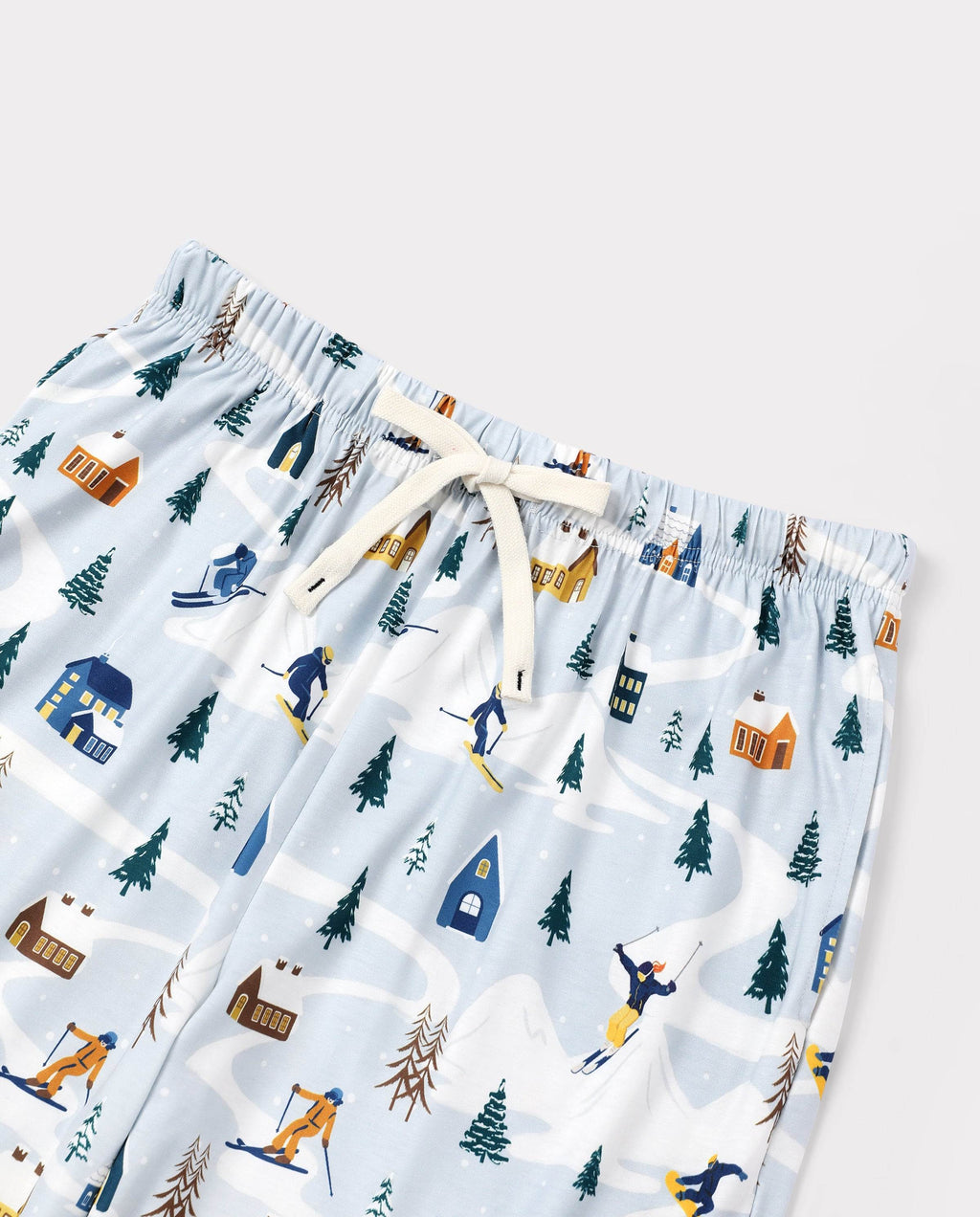 Matching Family Christmas Pajamas Christmas Village Print Green Holiday Pajamas
