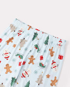 Matching Family Christmas Pajamas Gingerbread & Christmas Tree Bamboo Green