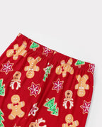 Family Matching Christmas Pajamas Bamboo Gingerbread & Xmas TreeRed