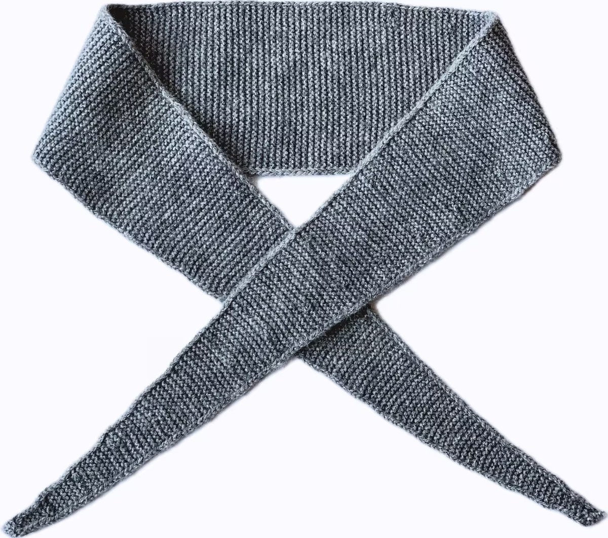 Hand-Knit 100% Wool Skinny Scarf | Soft Lightweight Neckerchief
