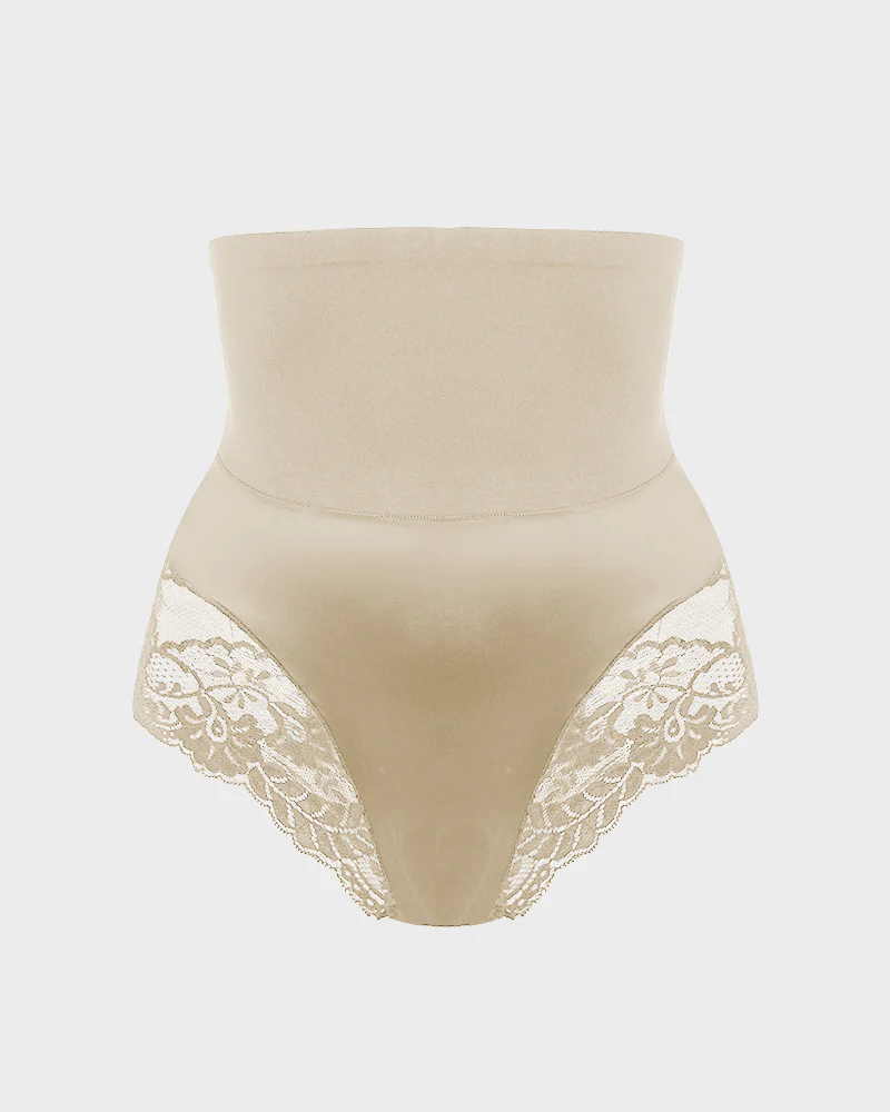 High-Waist Seamless Lace Shaping Panty (3 Pack)