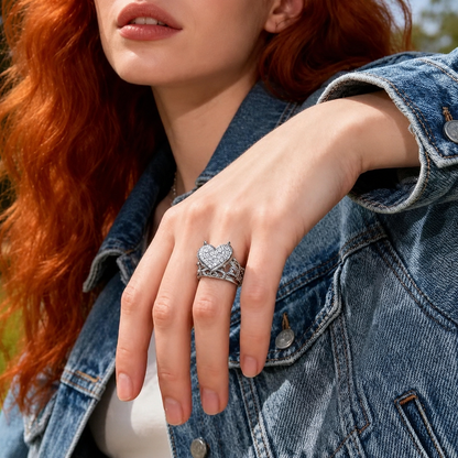 Eternal Love Heart Zircon Ring