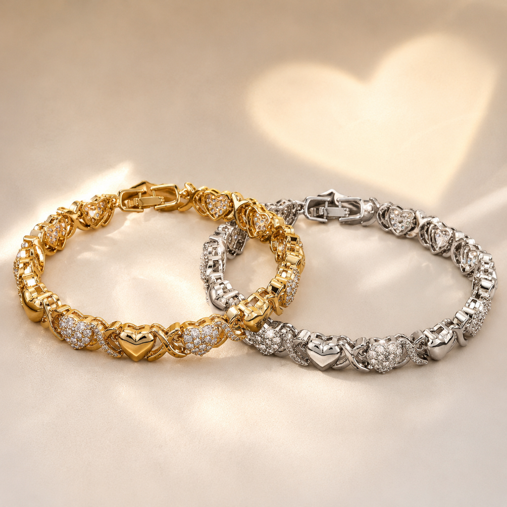 Elegant Heart-Shaped Bracelet – Delicate Jewelry for Women