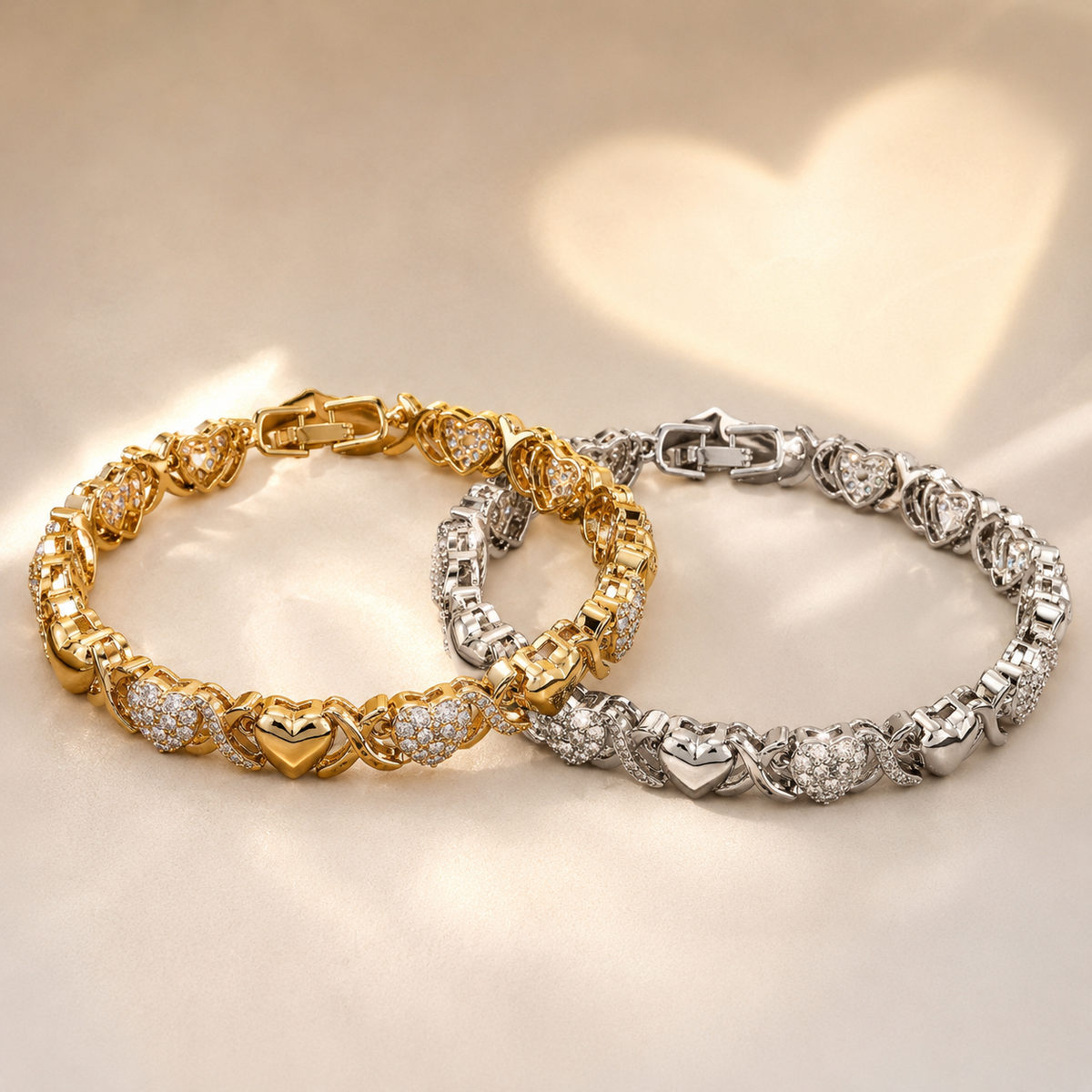 Elegant Heart-Shaped Bracelet – Delicate Jewelry for Women