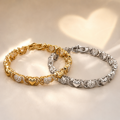 Elegant Heart-Shaped Bracelet – Delicate Jewelry for Women