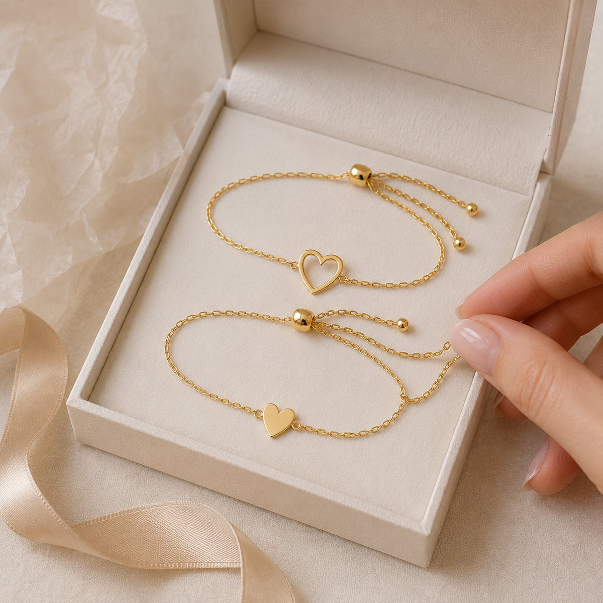 Matching Hearts Bracelet