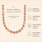 Pink Solstice Gemstone Necklace