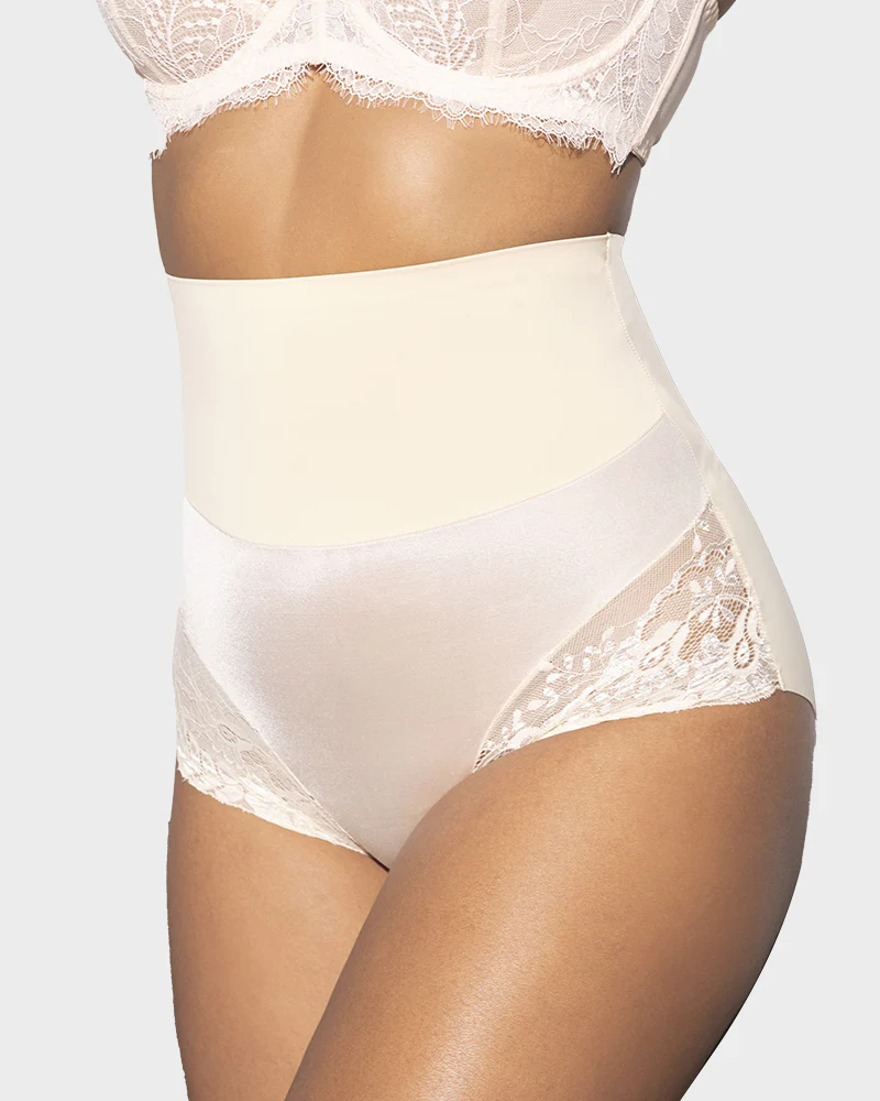 High-Waist Seamless Lace Shaping Panty (3 Pack)