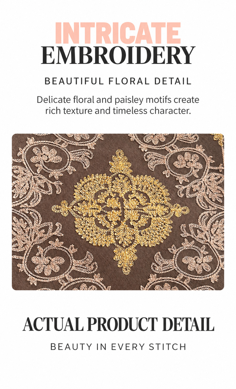 FALL & WINTER NEW ARRIVAL ONE WRAP. THREE WAYS TO WEAR. SAVE UP TO 50% Paisley Embroidered Shawl | Oversized Winter Wrap