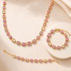 Pink Solstice Gemstone Necklace