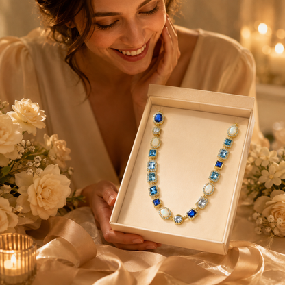 Baokang Multicolor Gemstone Necklace