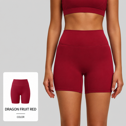 High Waisted Butt Lifting Yoga Shorts for Women | Naked Feel Tummy Control Running & Workout Shorts