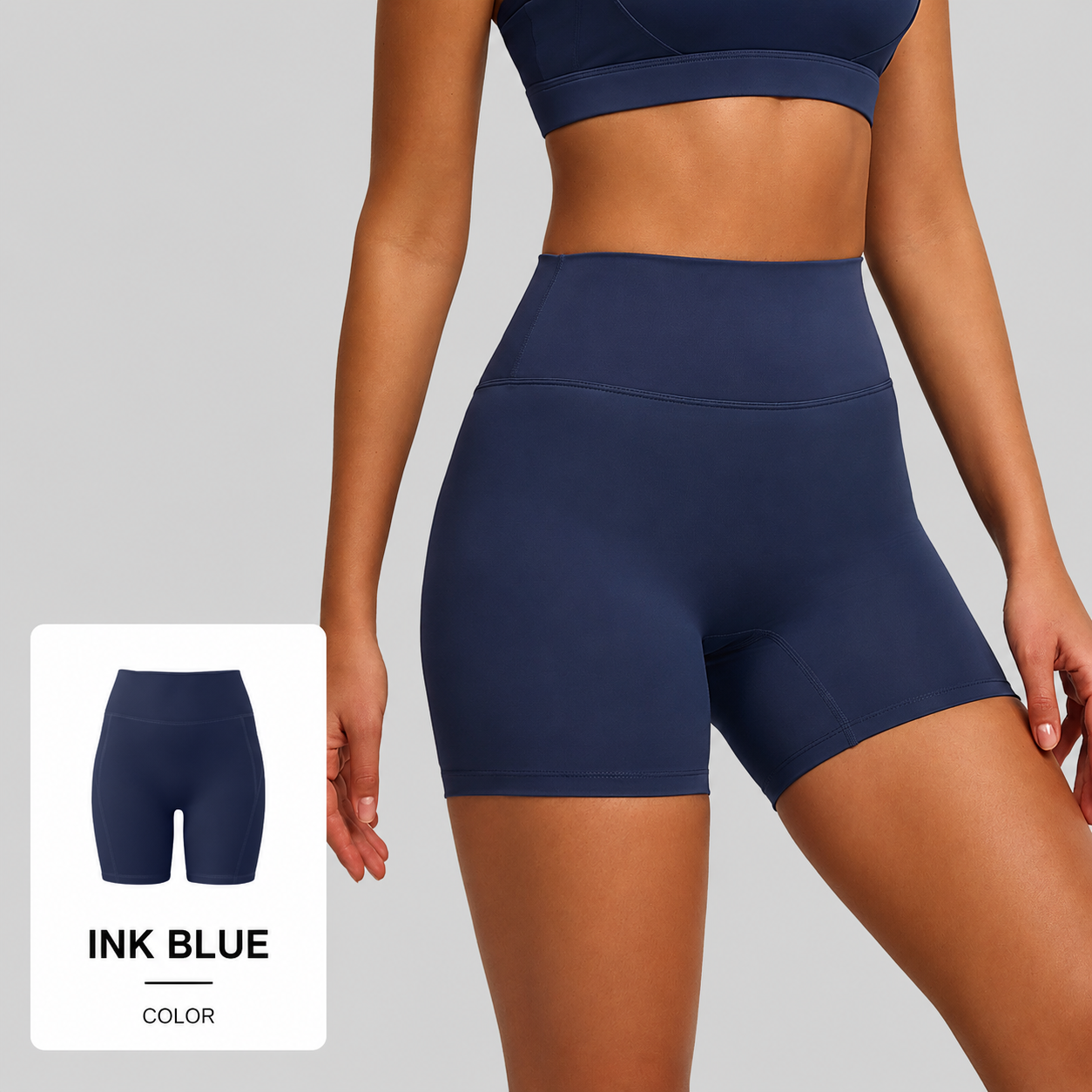 High Waisted Butt Lifting Yoga Shorts for Women | Naked Feel Tummy Control Running & Workout Shorts