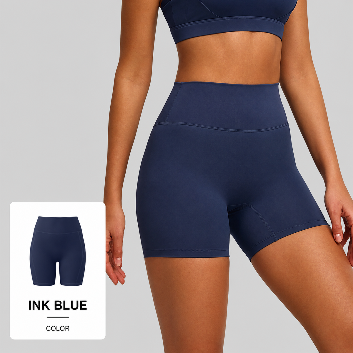 High Waisted Butt Lifting Yoga Shorts for Women | Naked Feel Tummy Control Running & Workout Shorts