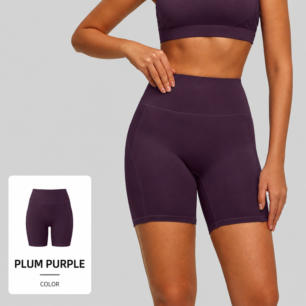 High Waisted Butt Lifting Yoga Shorts for Women | Naked Feel Tummy Control Running & Workout Shorts