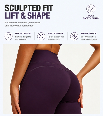 High Waisted Butt Lifting Yoga Shorts for Women | Naked Feel Tummy Control Running & Workout Shorts
