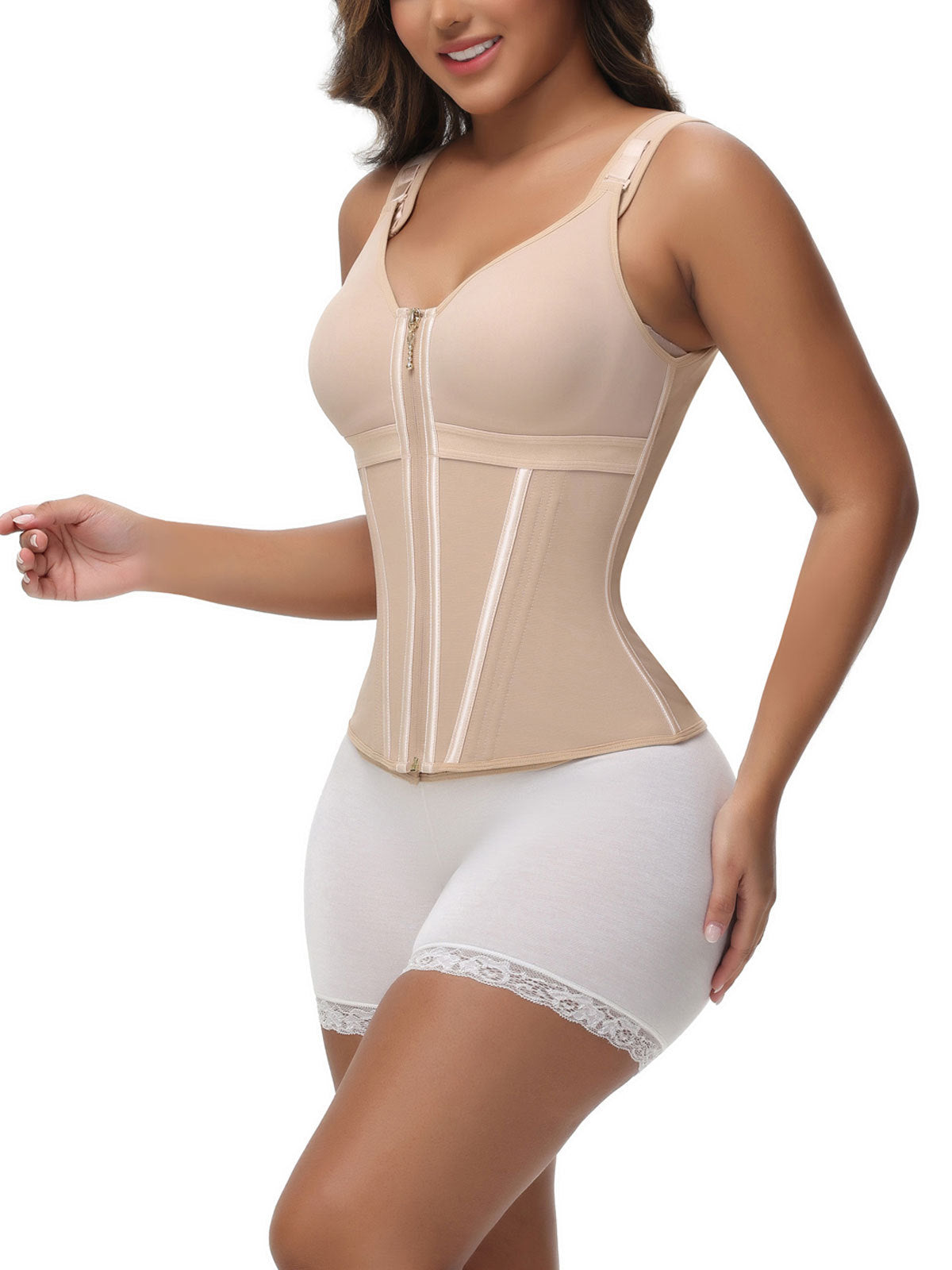 【⏰New product limited-time discount⏰】Waist Shapewear Bodysuit with Built-In Bra | Tummy Control Body Shaper with Adjustable Straps