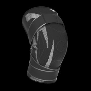Unisex Knitted Knee Brace with Spring Stabilizers & Dual Straps – Compression Support for Knee Pain Relief and Injury Recovery