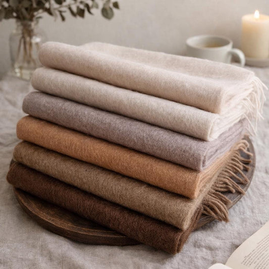 100% Pure Wool Scarf – Soft & Lightweight Winter Wrap