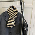 Soft Wool Striped Scarf | Cozy Colorful Knit Winter Scarf for Women & Men