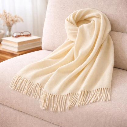 100% Pure Wool Scarf – Soft & Lightweight Winter Wrap