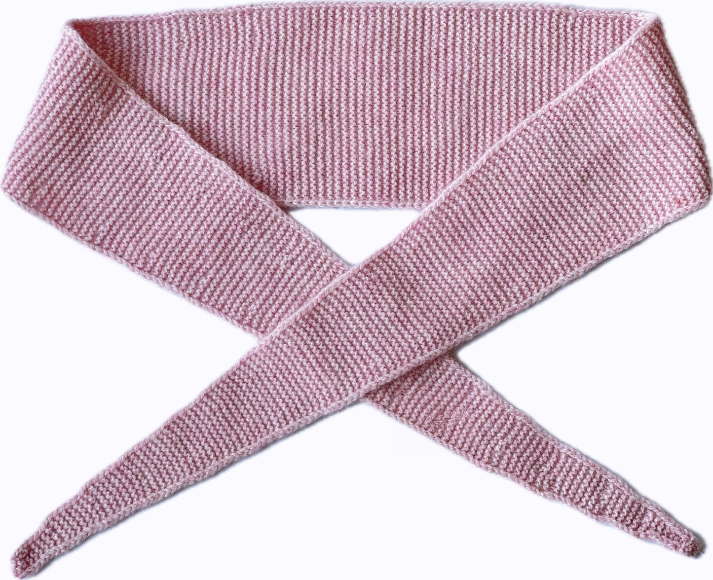 Hand-Knit 100% Wool Skinny Scarf | Soft Lightweight Neckerchief
