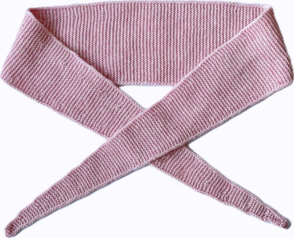 Hand-Knit 100% Wool Skinny Scarf | Soft Lightweight Neckerchief
