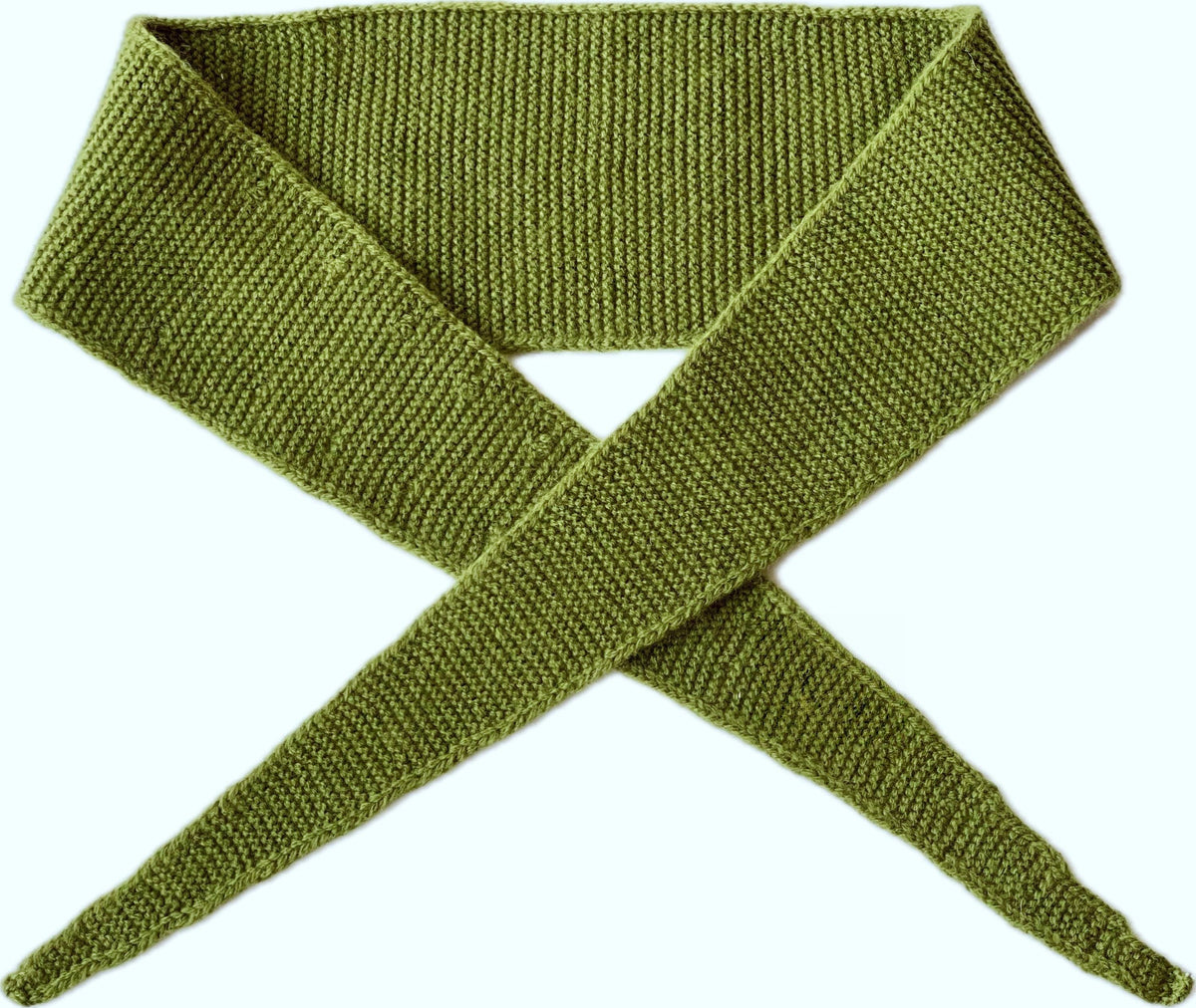 Hand-Knit 100% Wool Skinny Scarf | Soft Lightweight Neckerchief