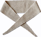 Hand-Knit 100% Wool Skinny Scarf | Soft Lightweight Neckerchief