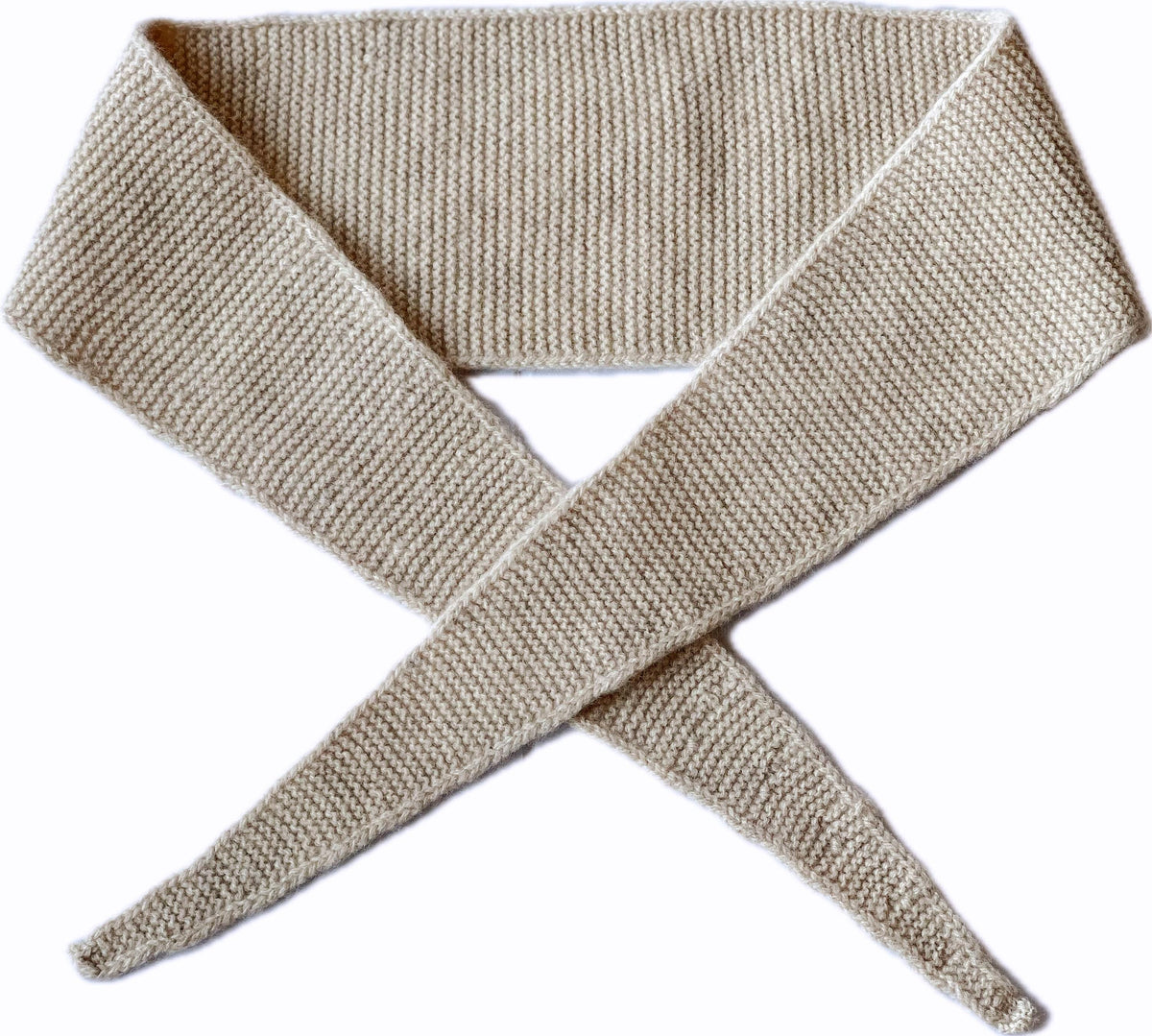 Hand-Knit 100% Wool Skinny Scarf | Soft Lightweight Neckerchief