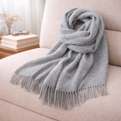 100% Pure Wool Scarf – Soft & Lightweight Winter Wrap
