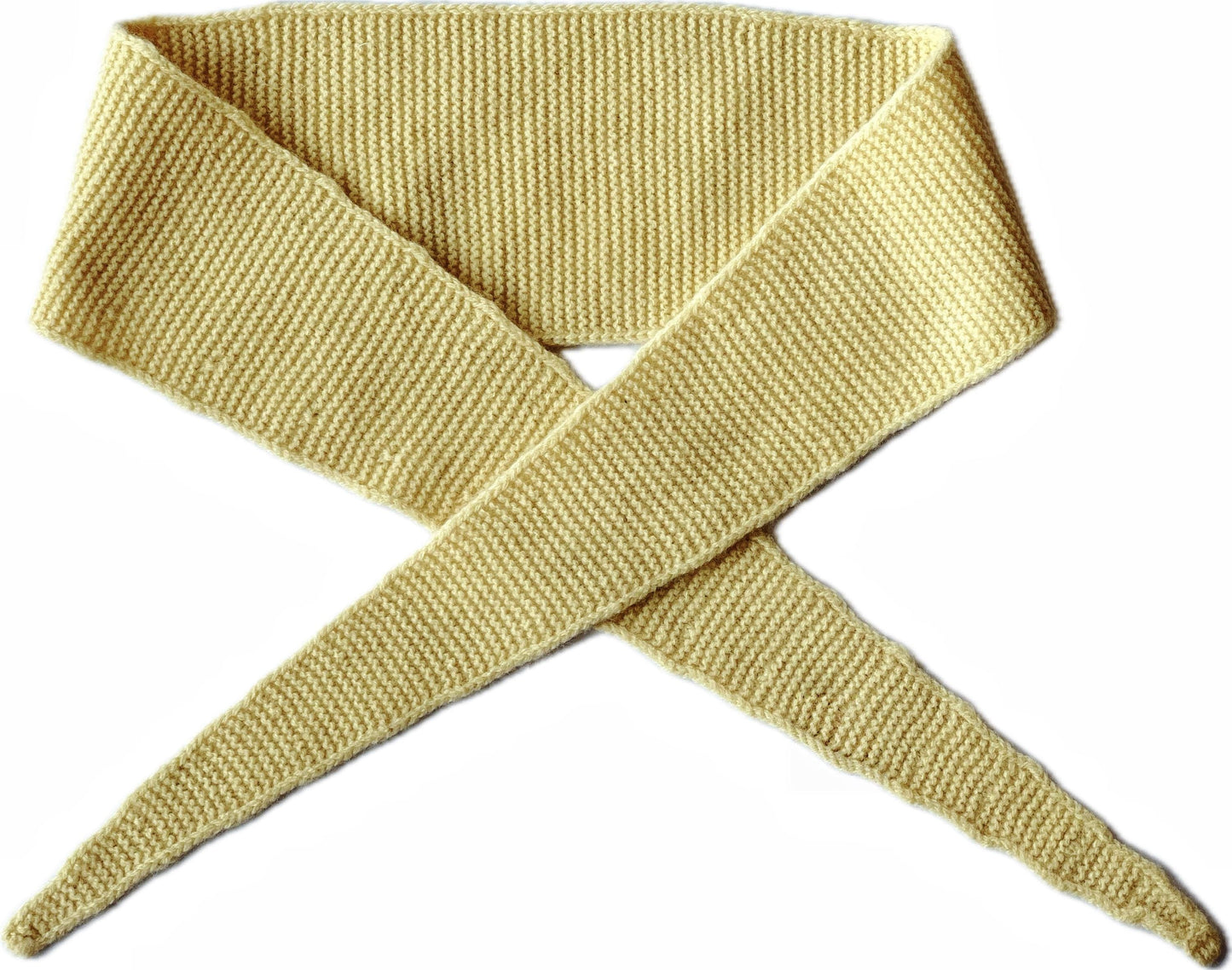 Hand-Knit 100% Wool Skinny Scarf | Soft Lightweight Neckerchief