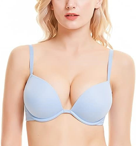BaoKang™ Deep V Push Up T-Shirt Bra – Seamless Everyday Comfort Bra with Natural Lift