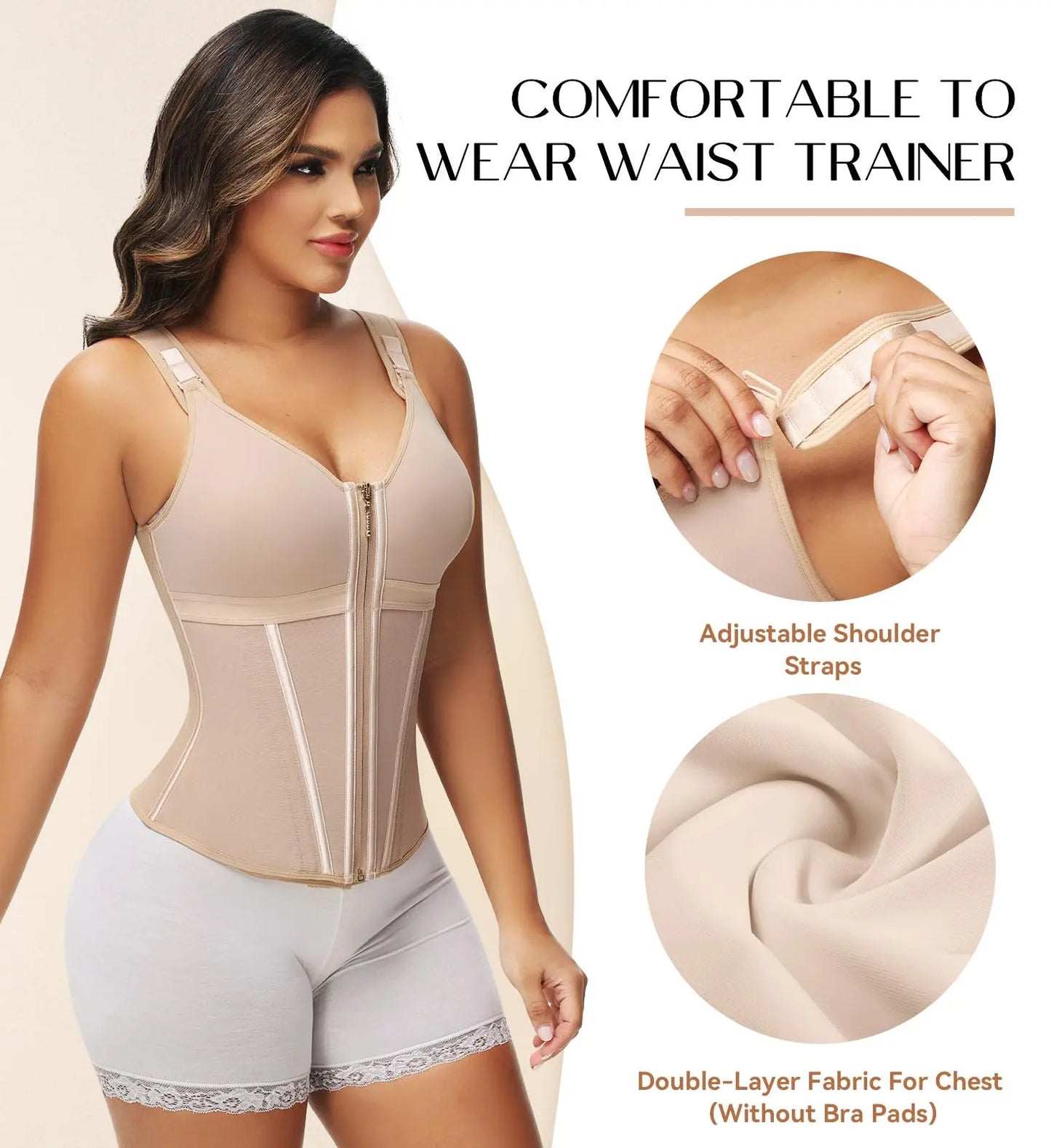 【⏰New product limited-time discount⏰】Waist Shapewear Bodysuit with Built-In Bra | Tummy Control Body Shaper with Adjustable Straps