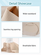 3-7 pack shaping high-waisted underwear, cross-over tummy control, seamless cooling fabric.