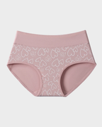 Culottes taille haute en coton doux à imprimé cœurs (lot de 6)