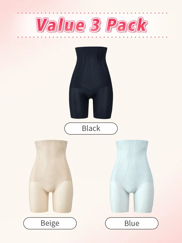 VEIMIA Seamless Shapewear Shorts With High-waisted Shaping & Tummy Control, Fitted Without Rolled Edges