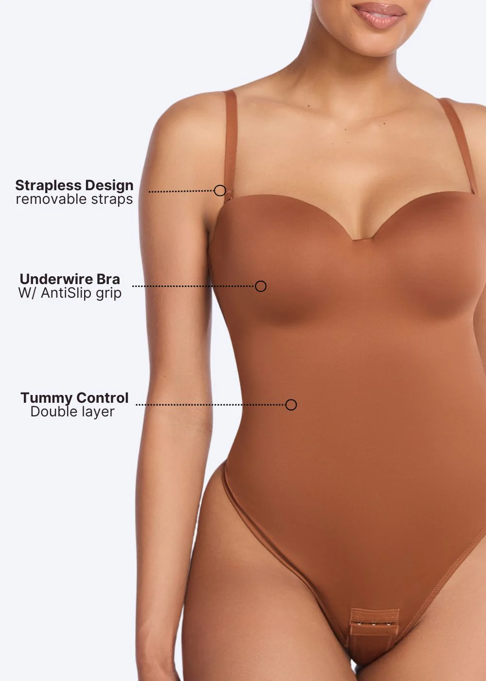 Strapless Bodysuit Thong