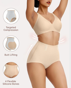 Culotte gainante taille haute sans coutures avec contrôle du ventre