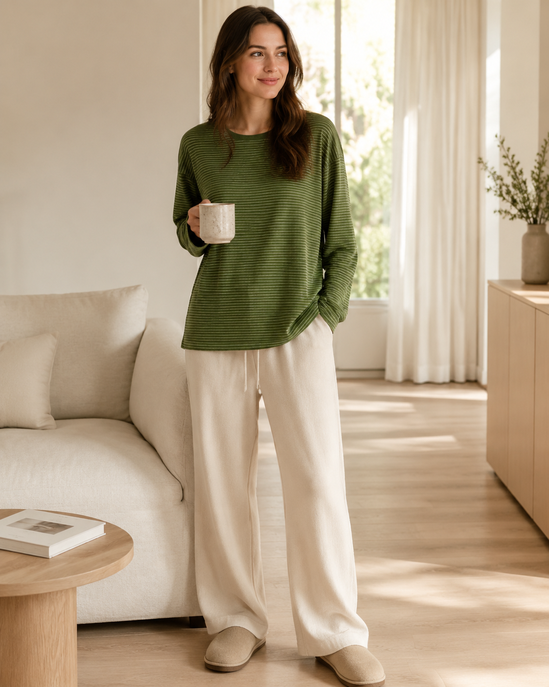 Women's Selected Loose Long-Sleeve Top